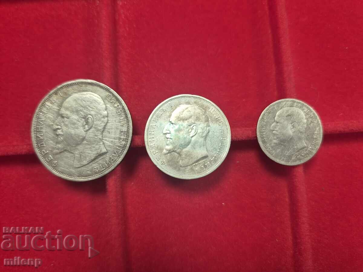 Delivery of Lot silver 1912, 3 pieces silver coins Delivery of Lot silver 1912, 3 pieces silver coins