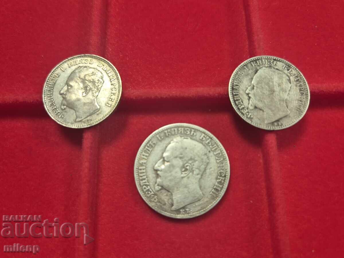 Παράδοση Λοτ ασημιού 1891, 3 ασημένια νομίσματα Παράδοση Λοτ ασημιού 1891, 3 ασημένια νομίσματα