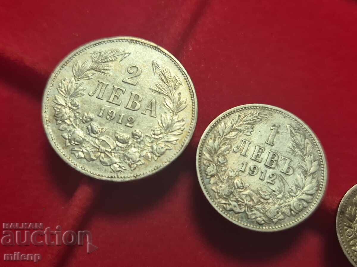 Delivery of Lot silver 1912, 3 pieces silver coins Delivery of Lot silver 1912, 3 pieces silver coins