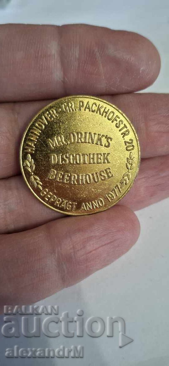 Collector's Coin Mr. Drinks Discothek Beerhous with price 0.01 BGN | € 0.01