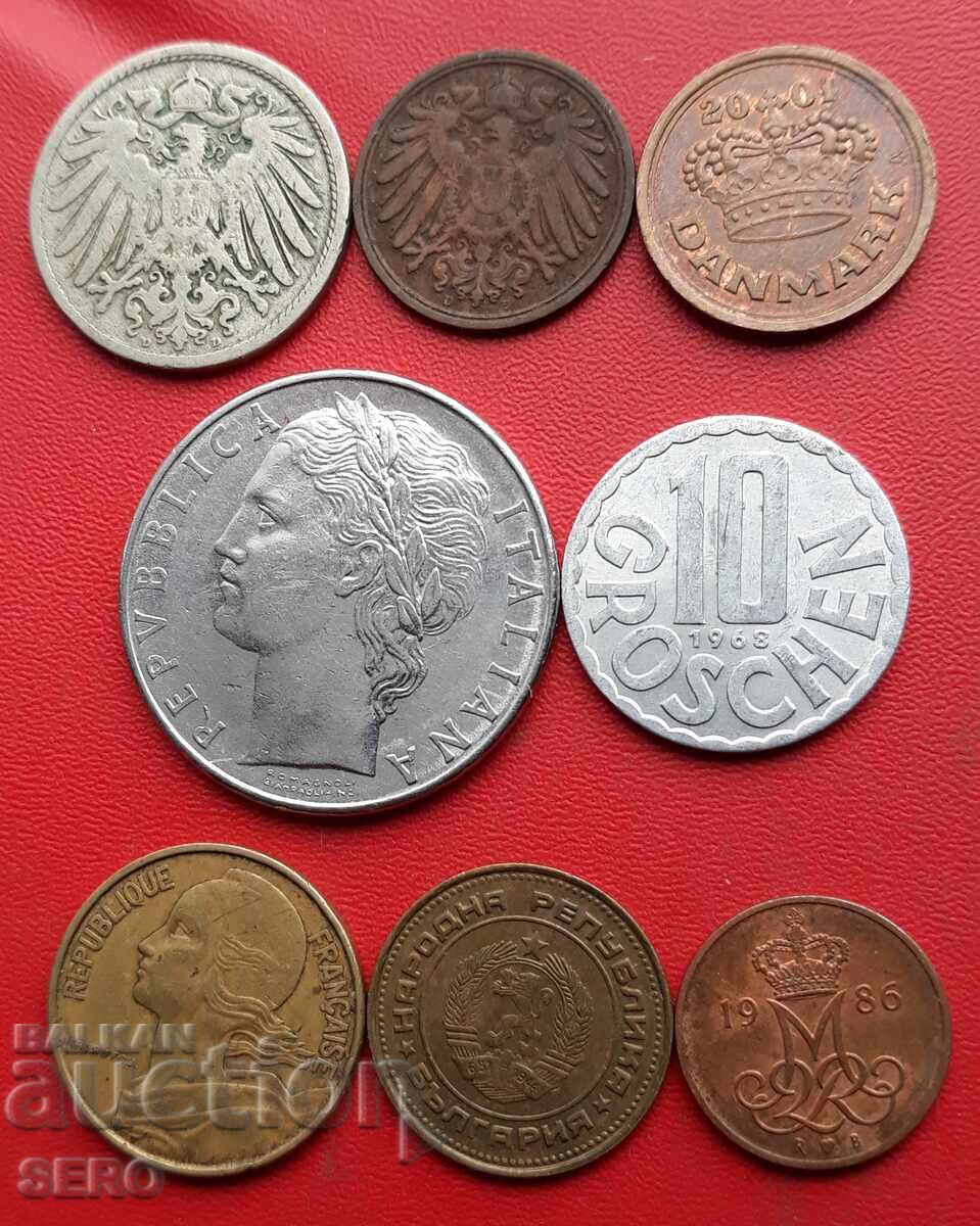 Смесен лот от 8 монети с цена 1.01 лв. | € 0.52 Смесен лот от 8 монети с цена 1.01 лв. | € 0.52