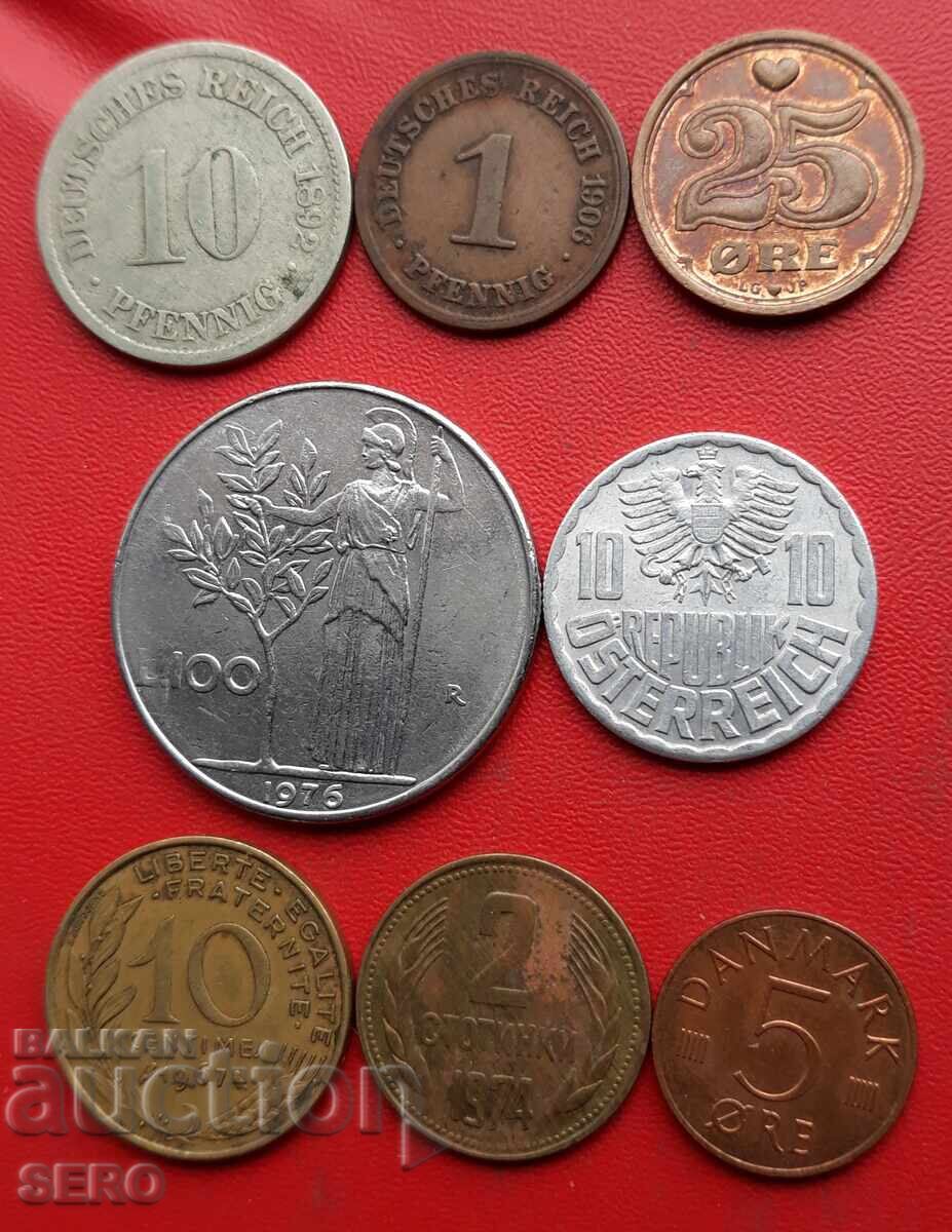 Смесен лот от 8 монети Смесен лот от 8 монети