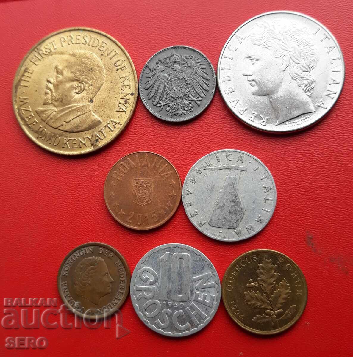 Mixed lot of 8 coins with price 1.00 BGN | € 0.51