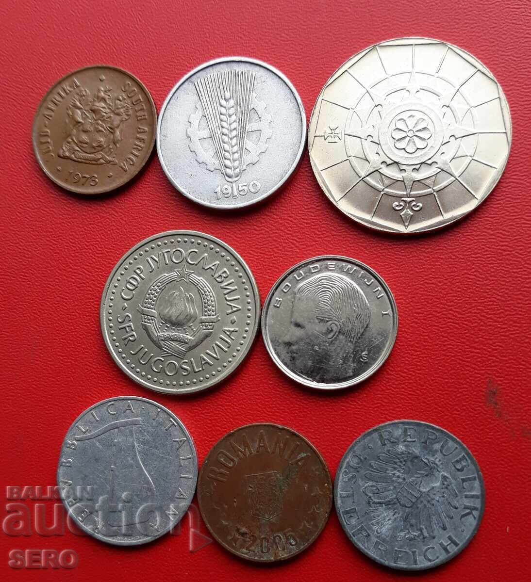 Lot mixt de 8 monede cu preț 1.01 BGN | € 0.52