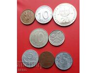 Mixed lot of 8 coins