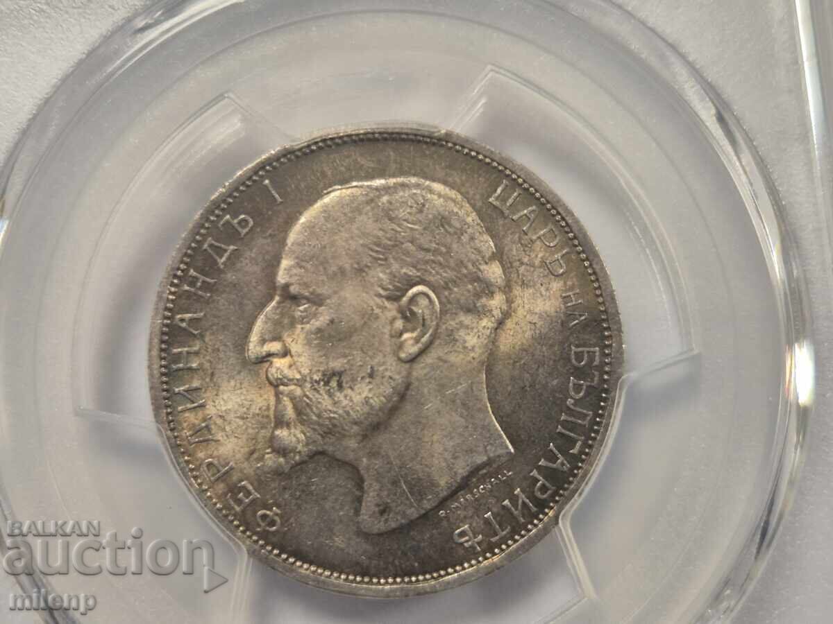 PCGS MS63 2 λέβα 1913 g - 5