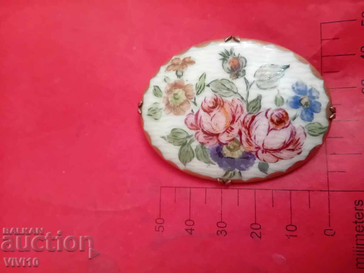 Antique silver brooch, 800 grade