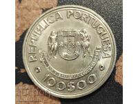 Monedă Portugalia (Insulele Canare) 100 escudo, 1989
