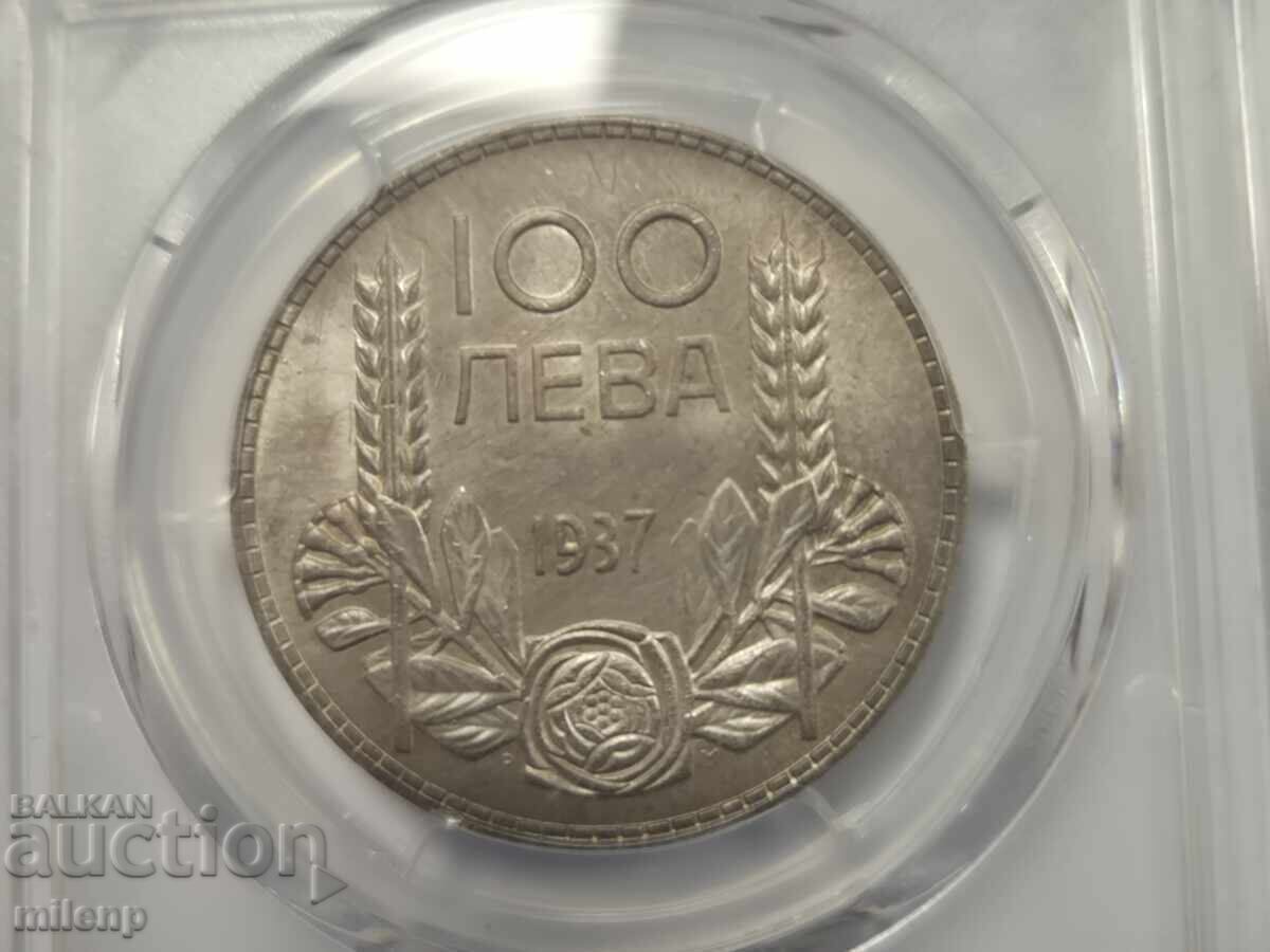 PCGS MS63 100 лева 1937 г.