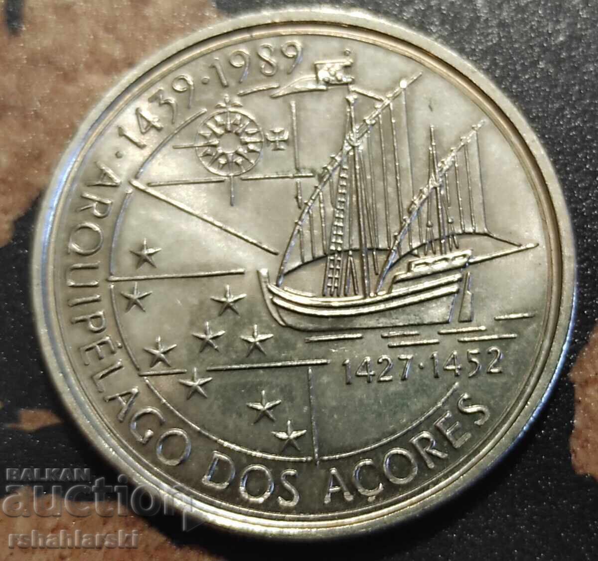 Monedă Portugalia (Azore) 100 escudos, 1989 cu preț 4.00 BGN | € 2.05