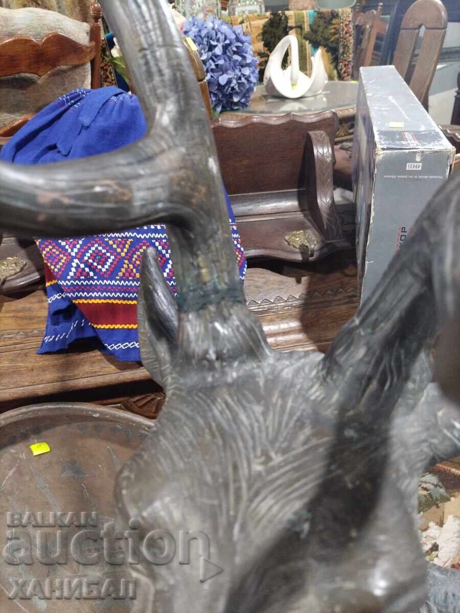 ГОЛЯМА ФИГУРА НА ЕЛЕН ОТ БРОНЗ - 7