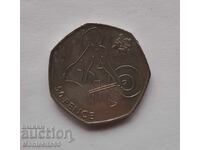 50 pensa  Velikobritania 2011  Vdigane na tezhesti