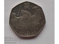 50 pensa  Velikobritania 2011 Olimpiyski igri - Kanu kayak