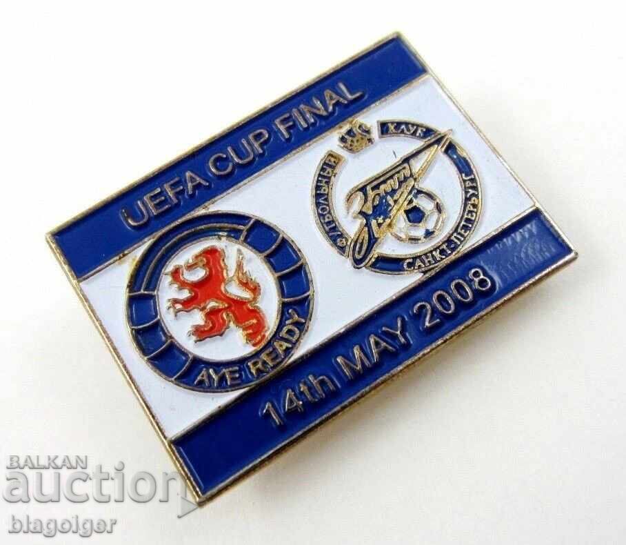 Δημοπρασία Κύπελλο ΟΥΕΦΑ 2008 - Ζενίτ Αγίας Πετρούπολης - Γλασκώβη Ρέιντζερς - Ζν