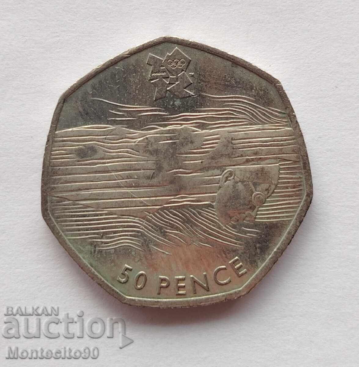50 Pence Great Britain 2011 Olympic Games - Swimming