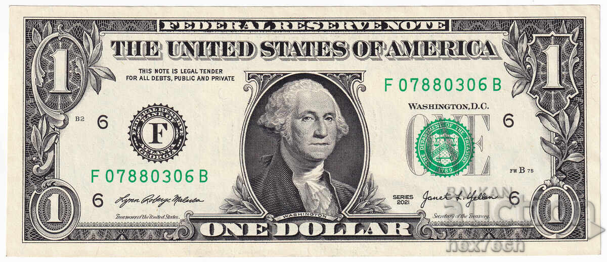 ❤️ ⭐ SUA 2021 1 dolar Atlanta F ⭐ ❤️ cu preț 3.49 BGN | € 1.78 ❤️ ⭐ SUA 2021 1 dolar Atlanta F ⭐ ❤️ cu preț 3.49 BGN | € 1.78