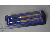 Ballograf Set of Gold-Plated Mechanical Pencil and Ballpoint Pen