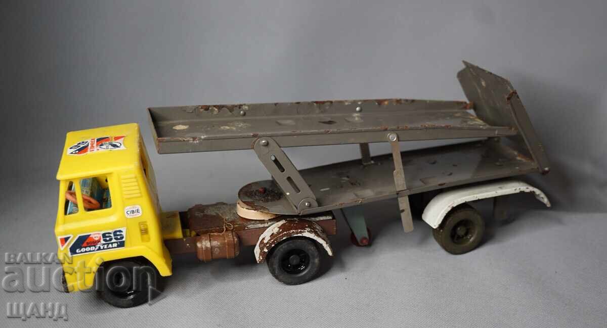 Auction  PUMA Old Polish Metal Toy Model Truck Car Carrier