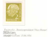 1954. RFG. Profesor dr. T. Heuss
