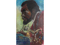 Стара картина маслени бои пастел сюрреалистична