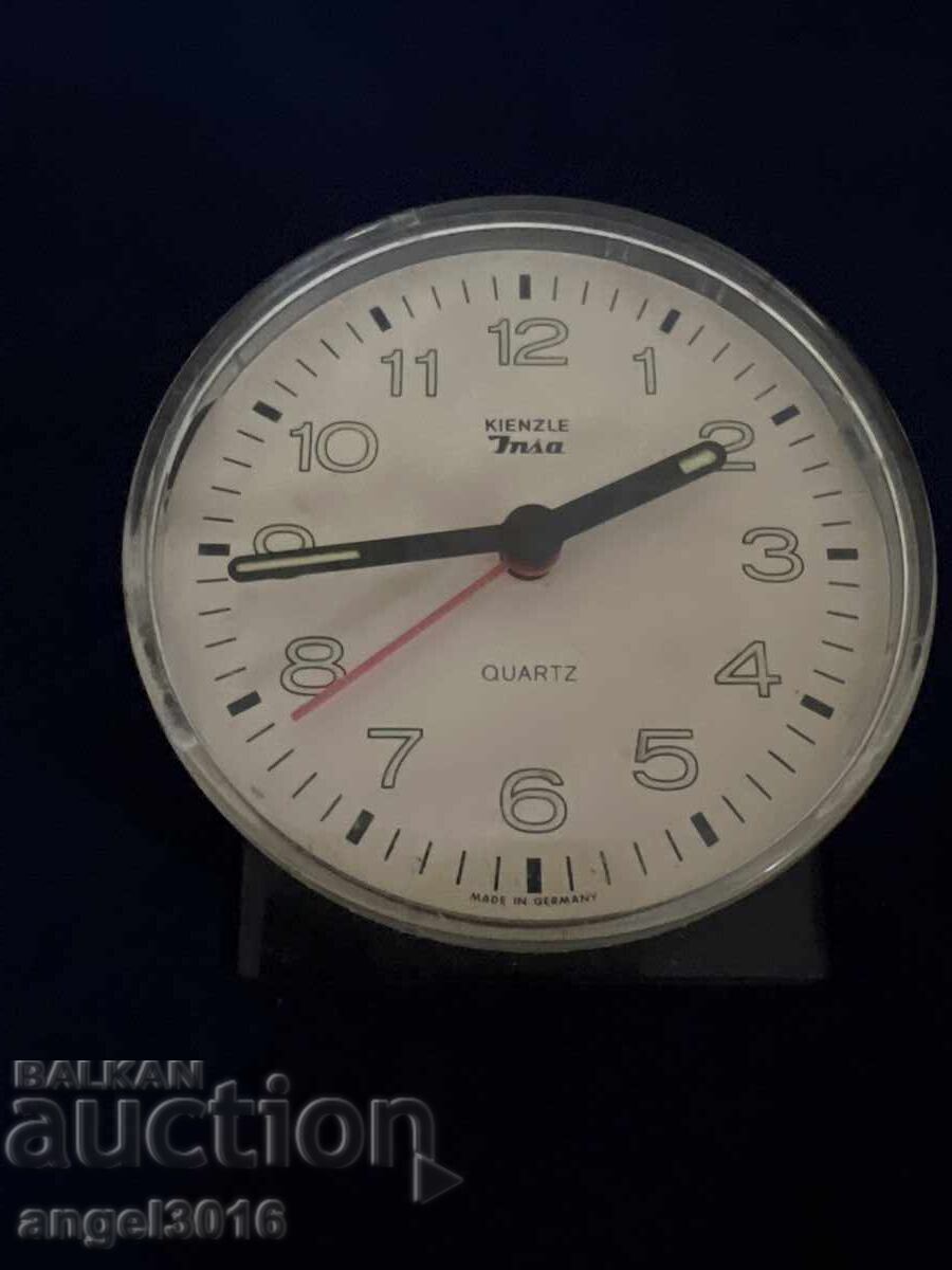 Table clock-alarm clock-kienzle quartz made in Germany