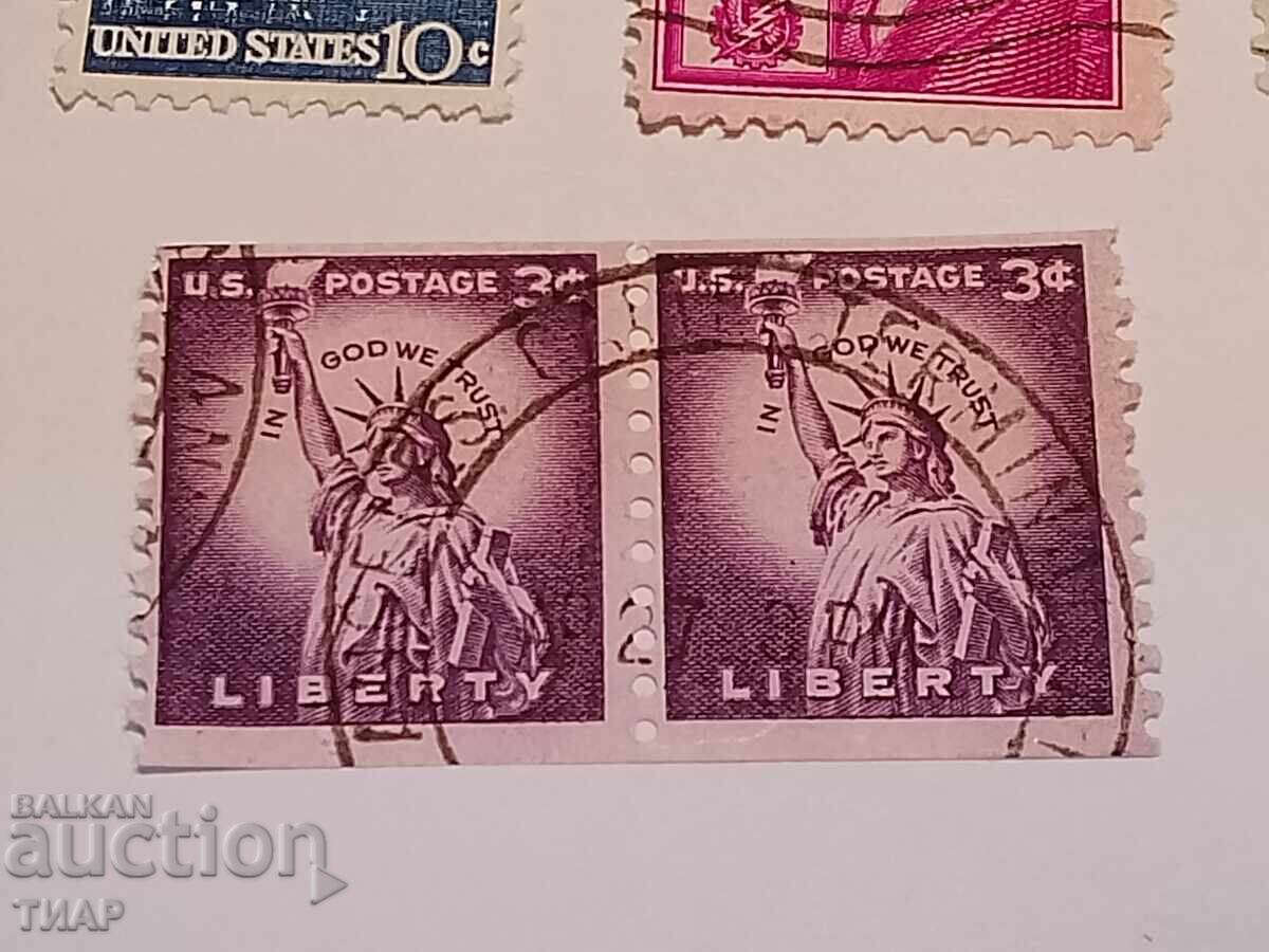 Postage stamps USA -0.01 cents - 6 Postage stamps USA -0.01 cents - 6