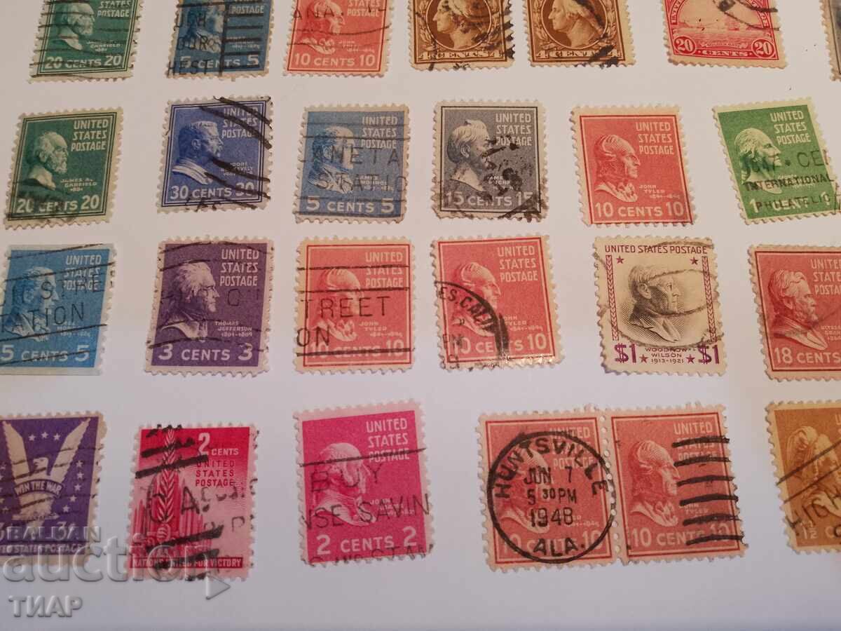 timbre poștale SUA -0,01 cenți - 5 timbre poștale SUA -0,01 cenți - 5