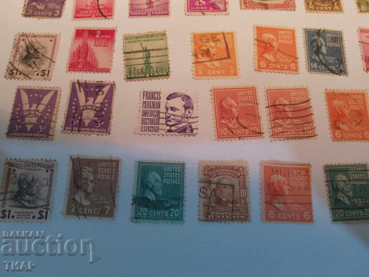 Auction Postage stamps USA -0.01 cents Auction Postage stamps USA -0.01 cents