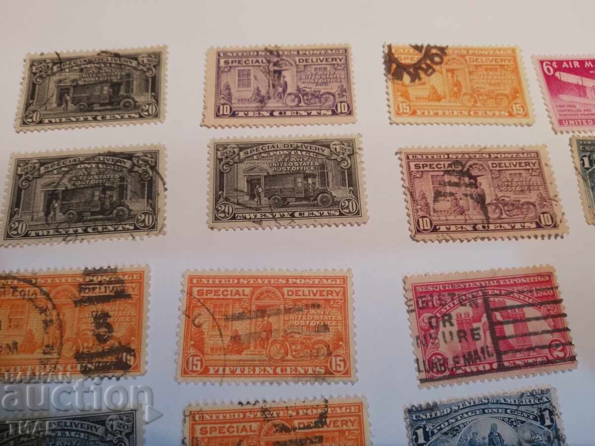 Auction Postage stamps USA -0.01 cents Auction Postage stamps USA -0.01 cents