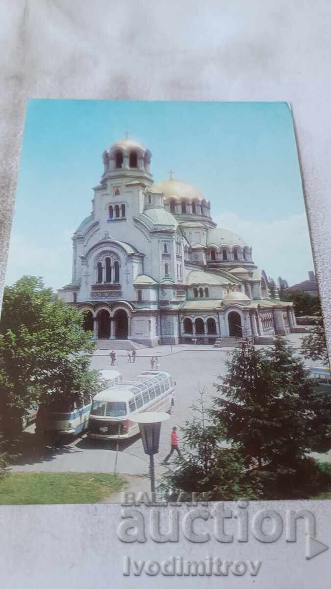 Postcard Sofia Church-monument Alexander Nevsky 1977 Postcard Sofia Church-monument Alexander Nevsky 1977