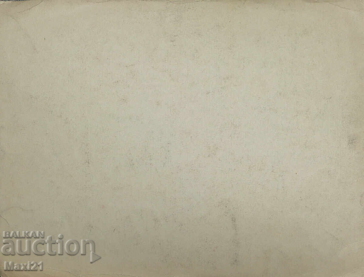 Παλιός πίνακας ακουαρέλας αγροτικού τοπίου - 7