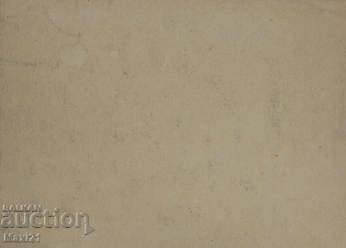 Παλιός πίνακας ακουαρέλας, σκηνή καθημερινής ζωής - 5