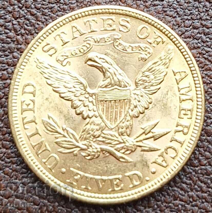 Auction  5 Dollar 1900 U.S. Gold