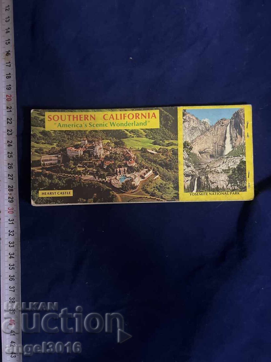 Аукцион Винтидж пощенски картички, озаглавена „Южна Калифорния”