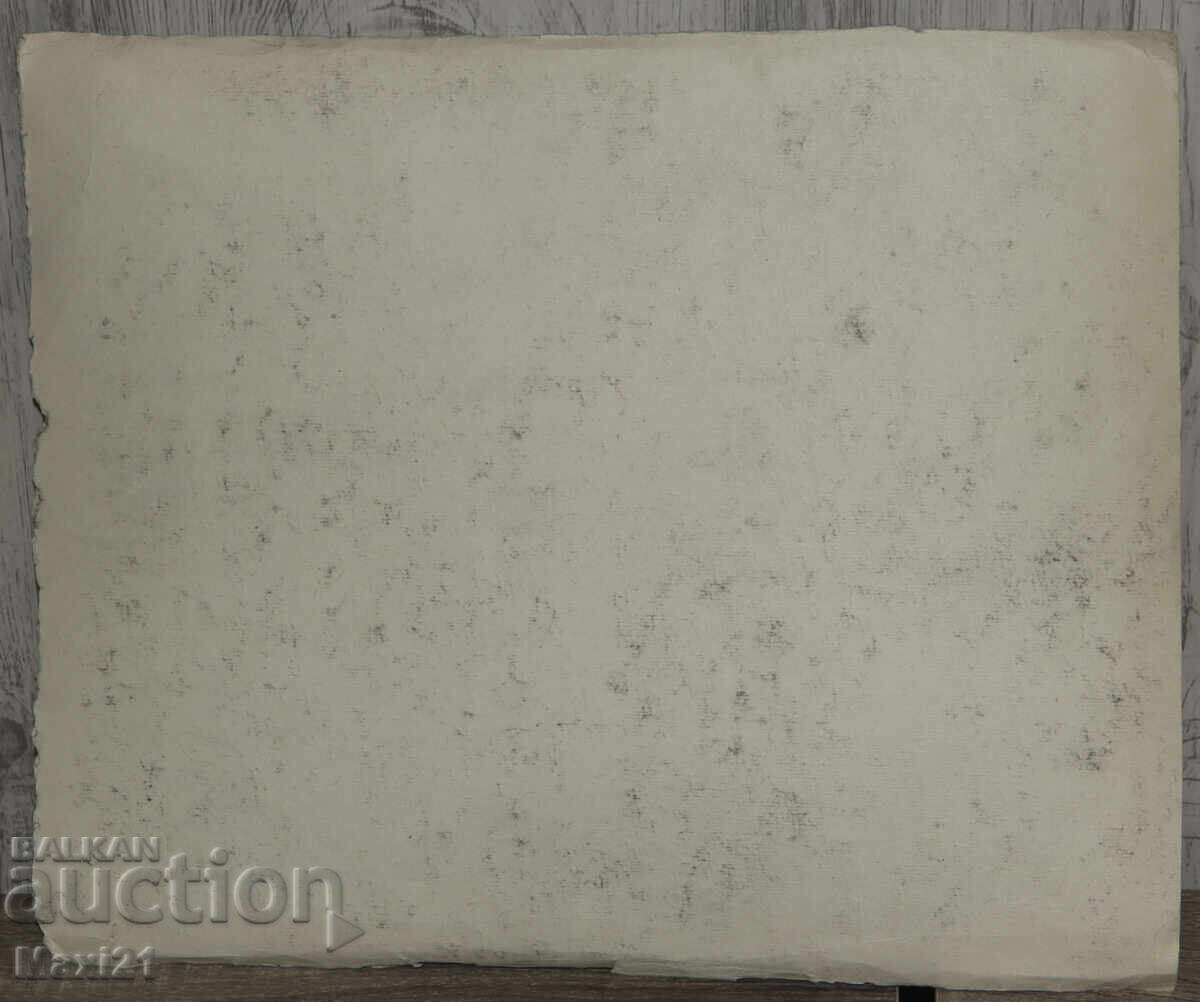 Old watercolor painting cityscape - 6