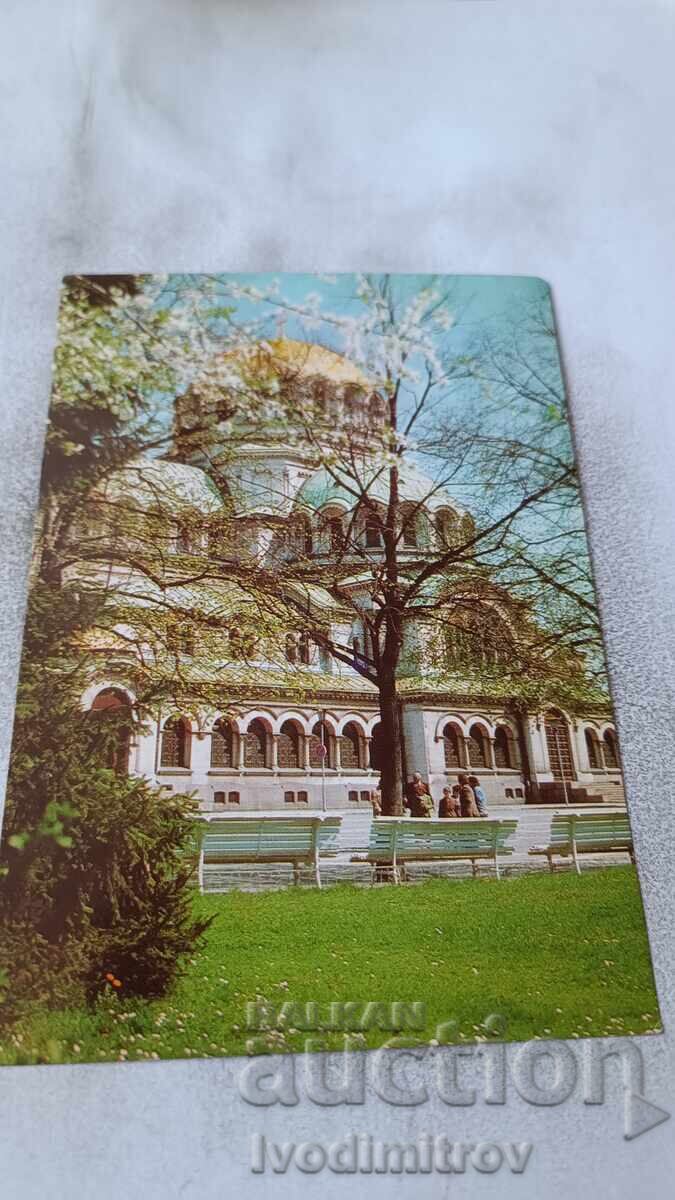 Postcard Sofia Church-monument Alexander Nevsky 1982