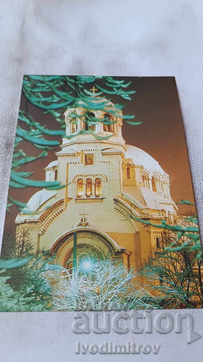 Postcard Sofia Temple-monument Alexander Nevsky Postcard Sofia Temple-monument Alexander Nevsky
