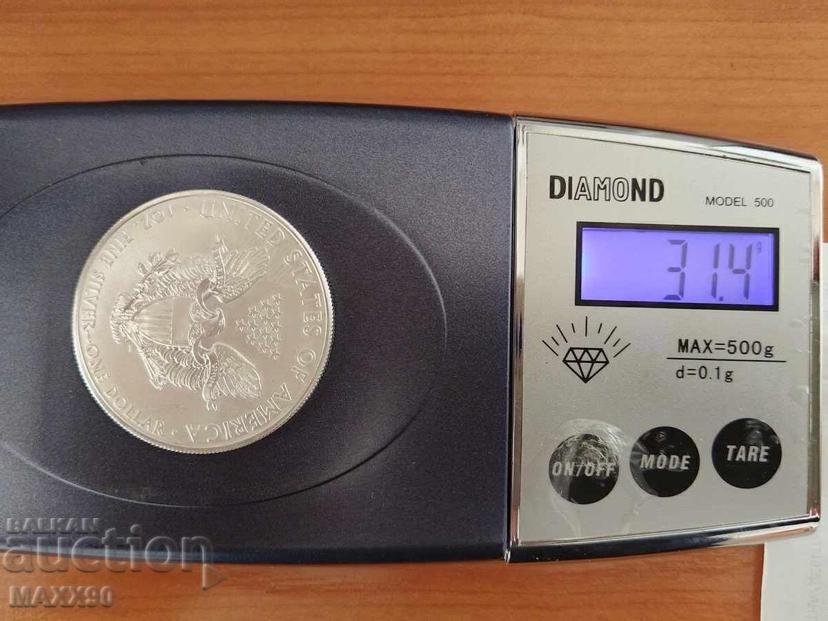 Американски орел 2009 година,1 oz сребро.Отлична инвестиция - 6