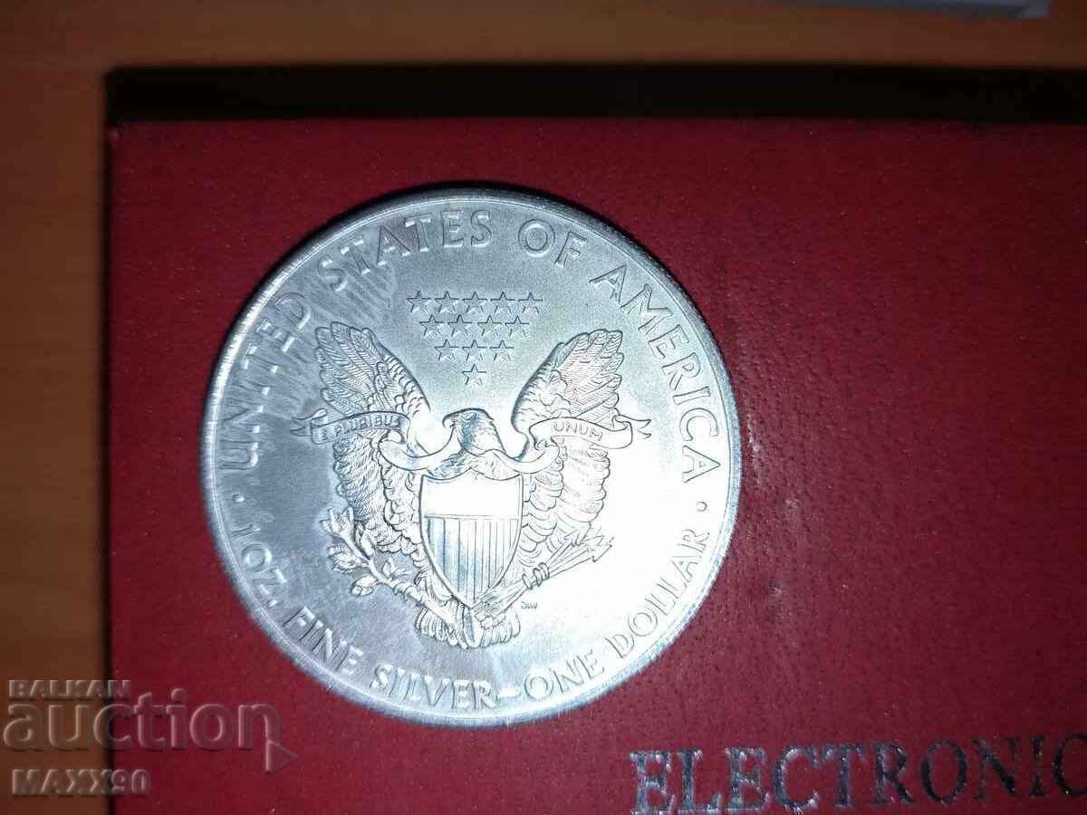 Американски орел 2009 година,1 oz сребро.Отлична инвестиция - 7