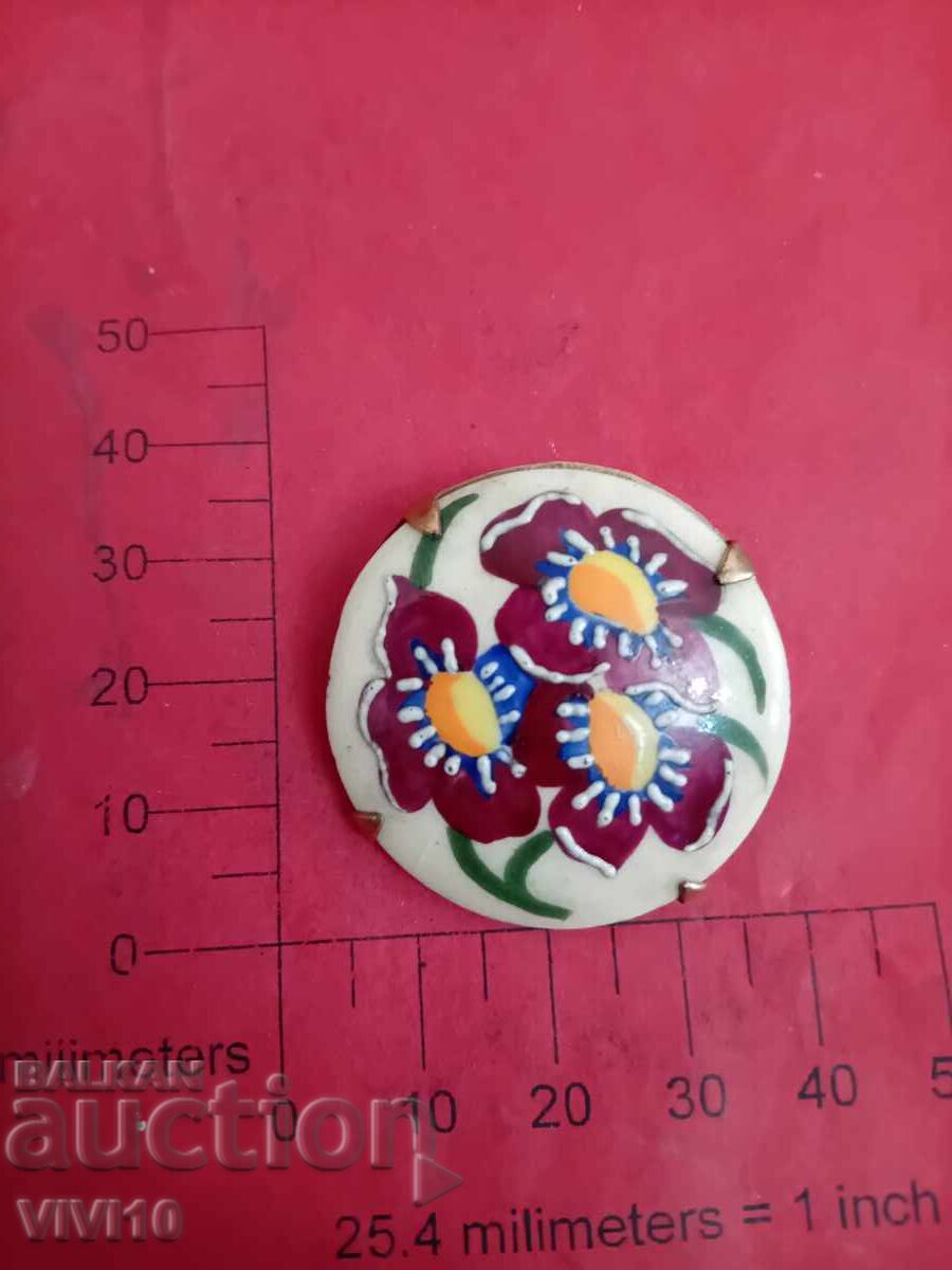 Αρχαία καρφίτσα, πορσελάνη, SISCA Αρχαία καρφίτσα, πορσελάνη, SISCA