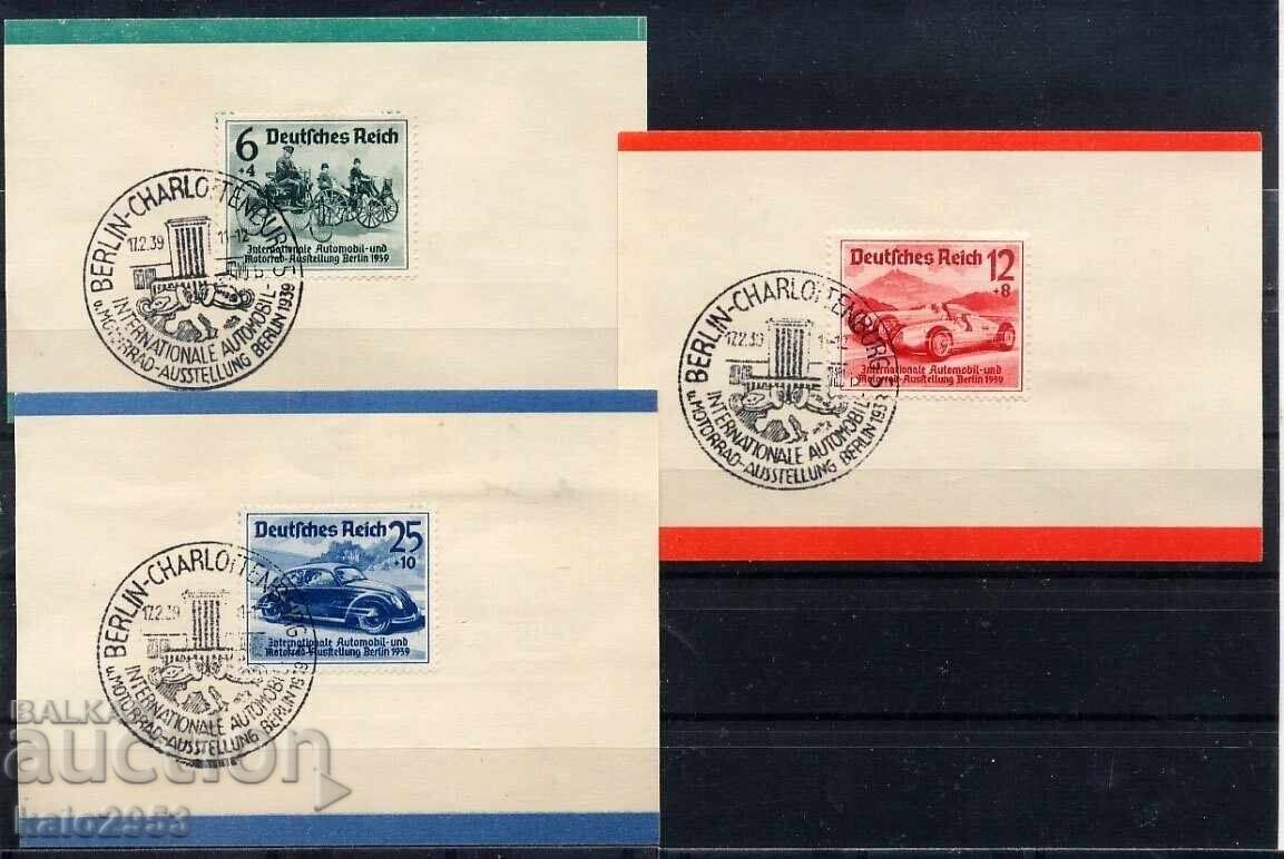 Germany - 1939 - Automobile Exhibition - Special Stamp Series Germany - 1939 - Automobile Exhibition - Special Stamp Series