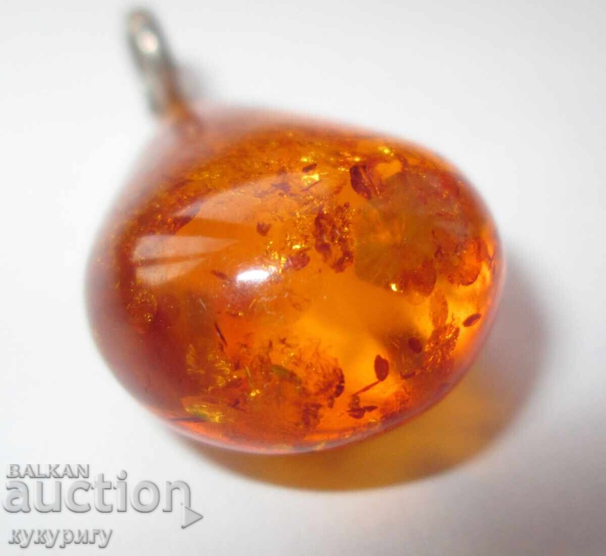 Livrarea Pandantiv de chihlimbar în formă de picătură, frumos, din chihlimbar natural Livrarea Pandantiv de chihlimbar în formă de picătură, frumos, din chihlimbar natural