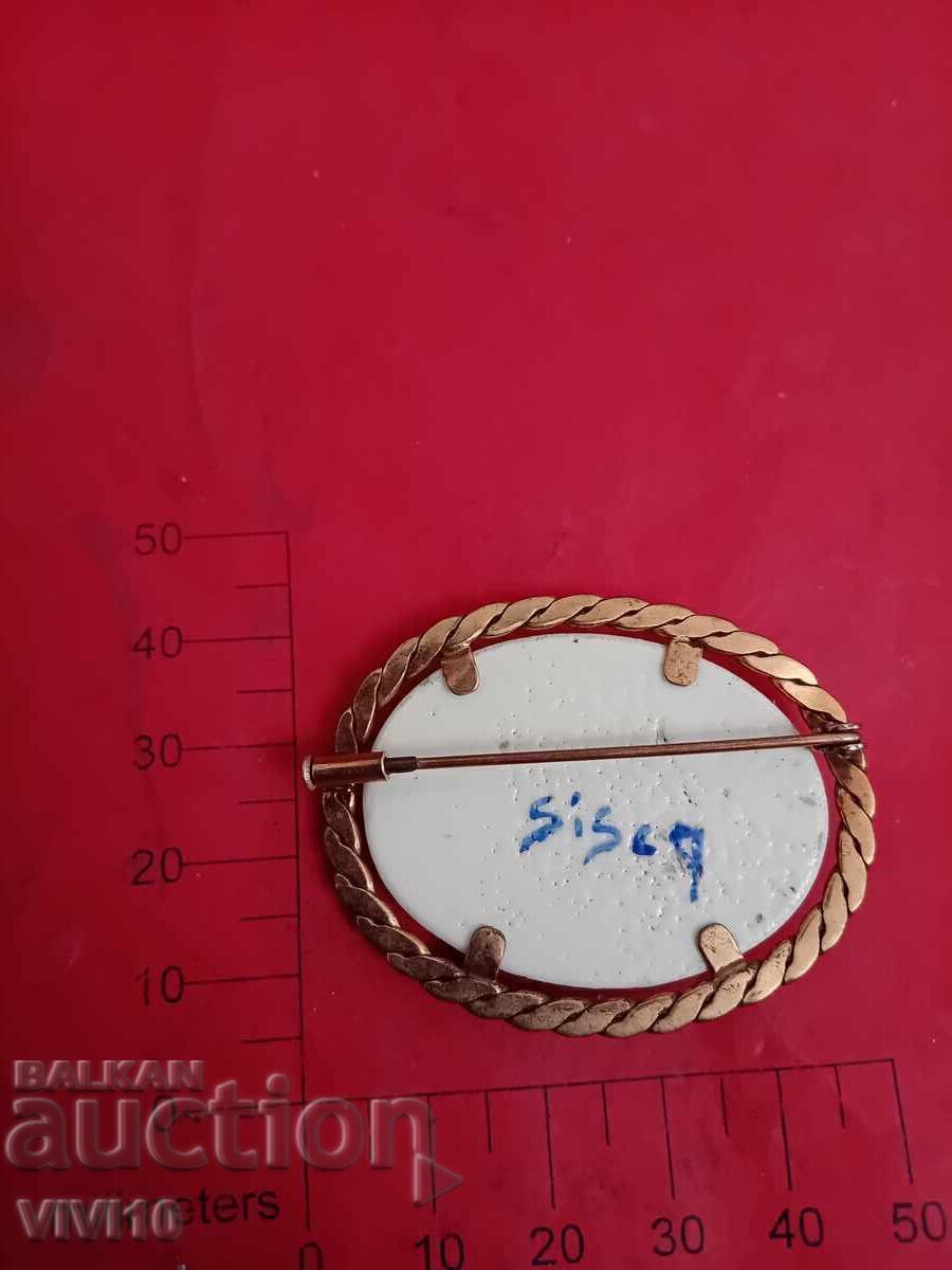 Αντίκα καρφίτσα, πορσελάνη, s.i.s.c.o με τιμή € 30.00 | 58.68 BGN