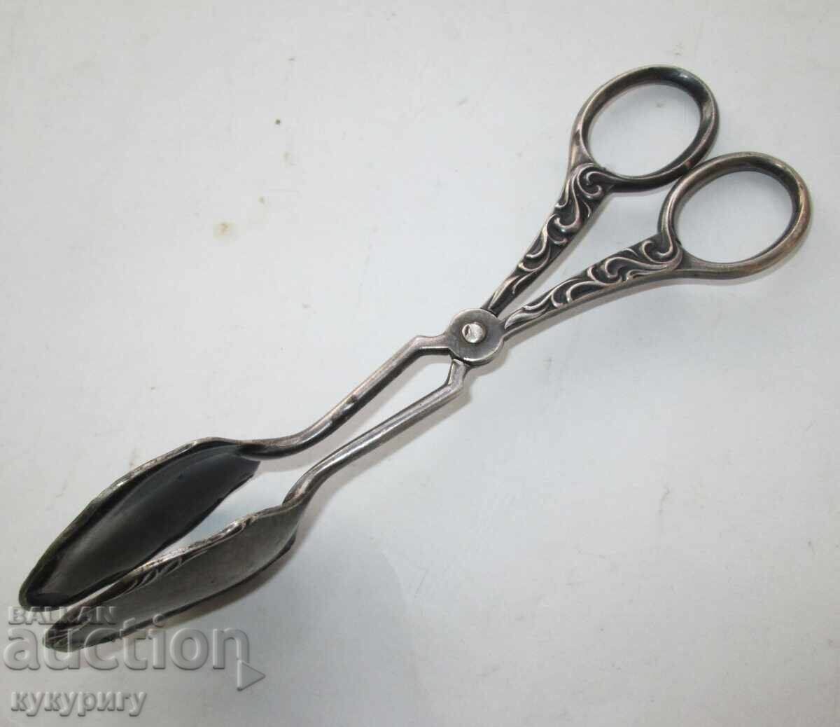 Όμορφη παλιά γερμανική λαβίδα σερβιρίσματος με διακοσμητικά WMF - 7