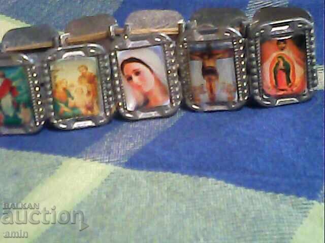 Delivery of 2pcs elastic metal bracelets religious Delivery of 2pcs elastic metal bracelets religious