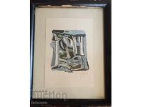 Rumen Jekov tehnică mixtă, 14×22 cm