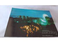 Postcard Sunny Beach Night View 1975