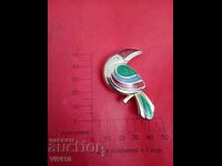 Antique Enamel Brooch