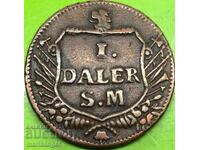 Σουηδία 1 Δάλερ 1717 Κάρολος XII Μέτνα