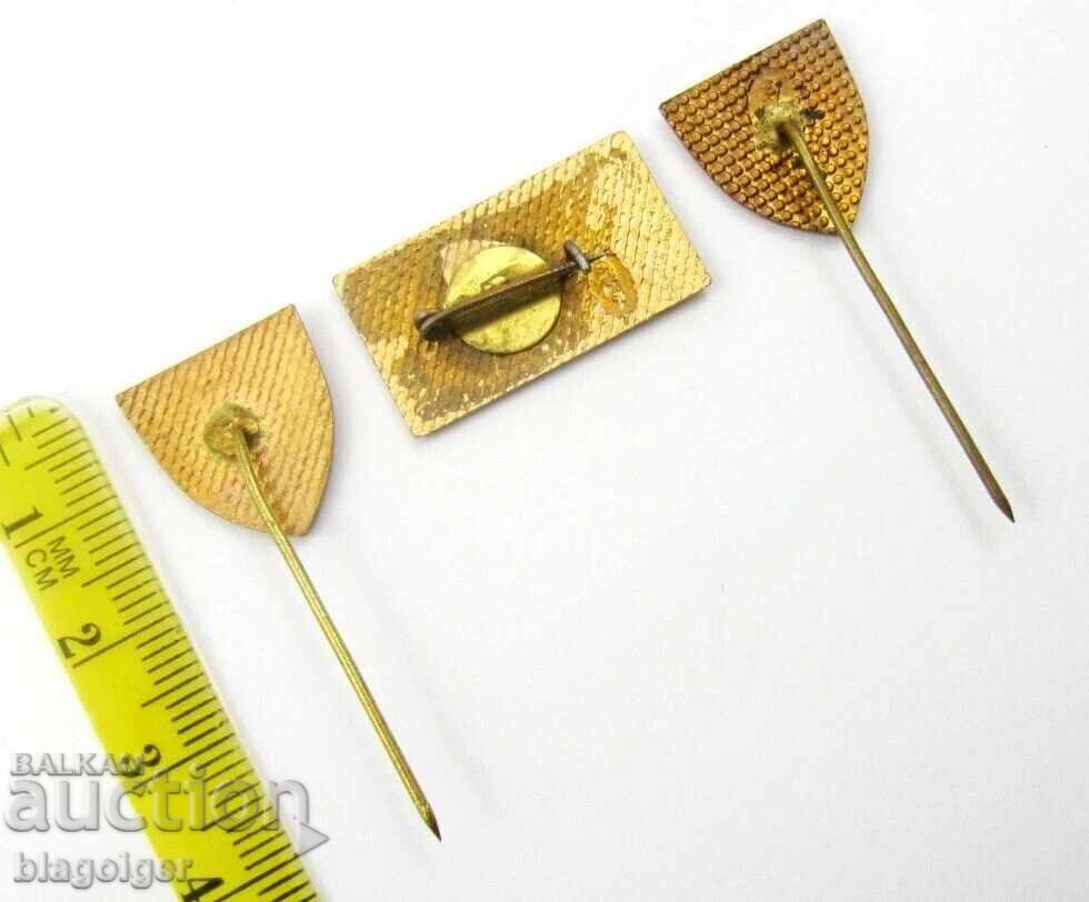 Bulgarian Cycling Federation - 80 Years - Lot 3 Badges - 5